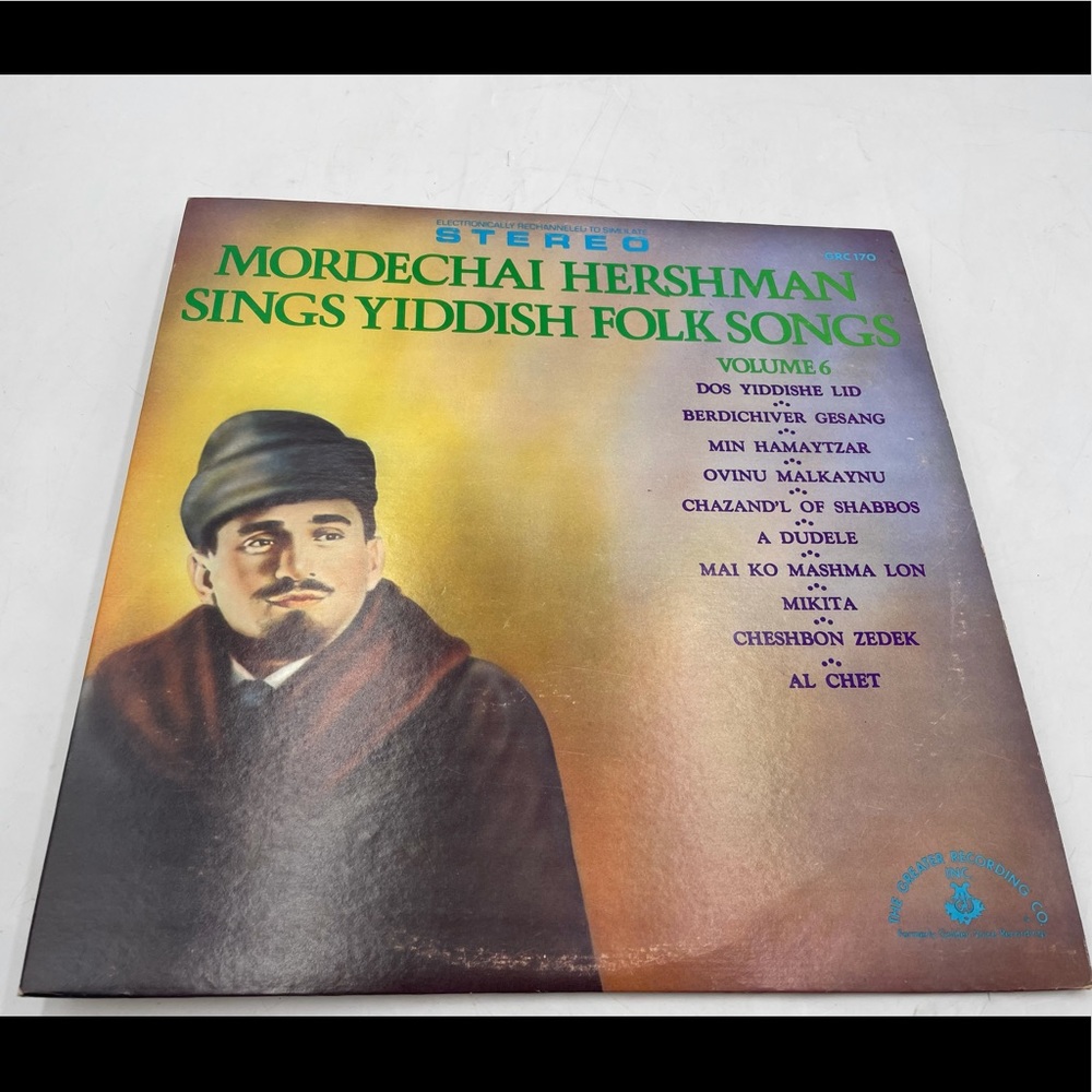 Mordechai hershman sings yiddish folk songs volume 6 Vinyl.